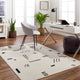 Tapis Scandinave Moderne Blanc/Noir Kyoto