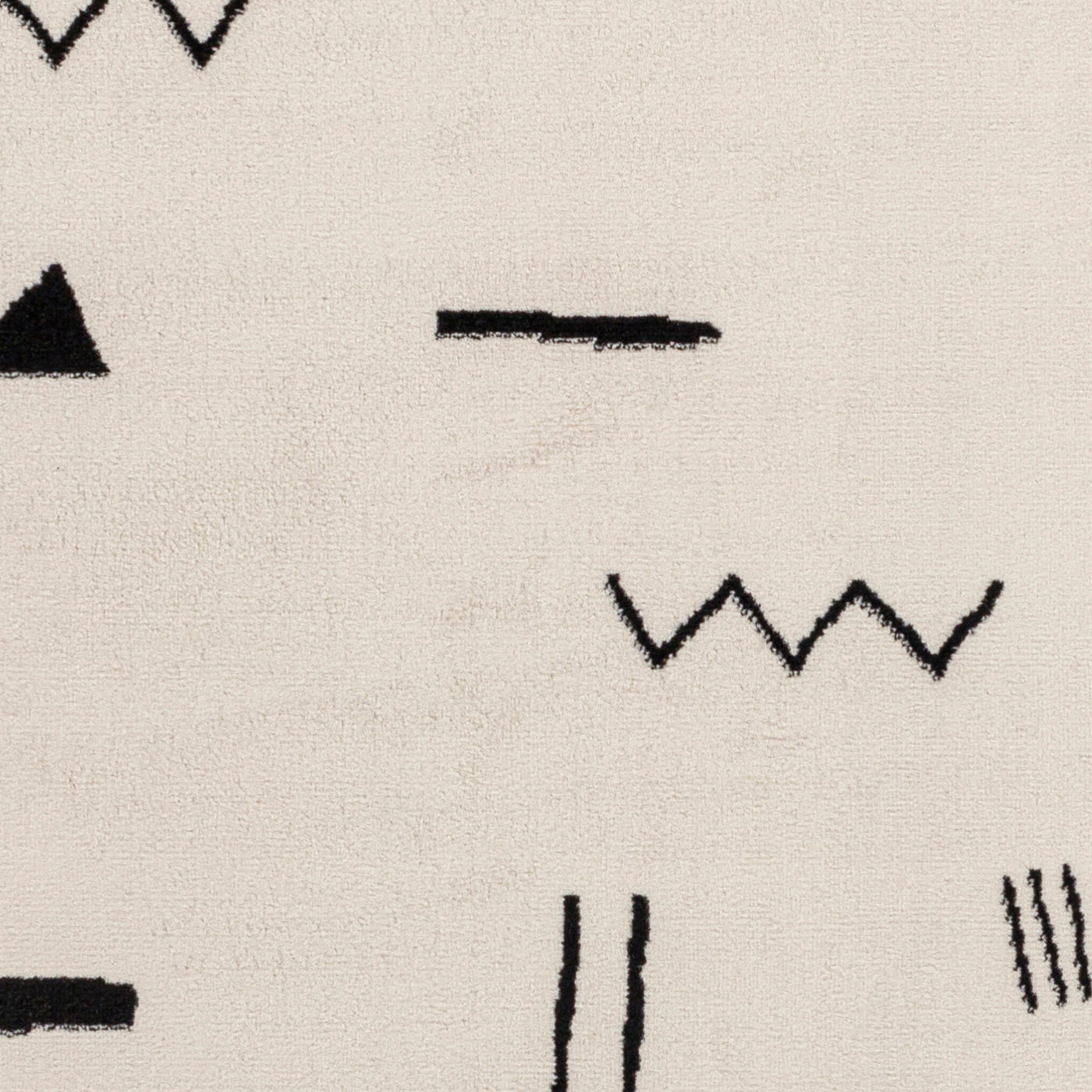 Tapis Scandinave Moderne Blanc/Noir Kyoto