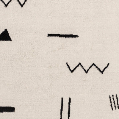 Tapis Scandinave Moderne Blanc/Noir Kyoto