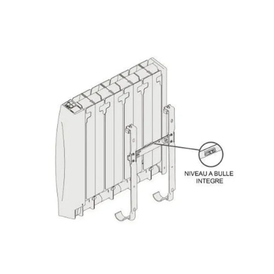 Radiateur électrique à inertie sèche ACOVA Taffetas 2 1500W Connecté