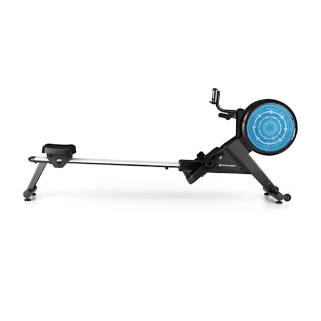 Rameur à résistance magnétique CAPITAL SPORTS Stream M2 105 cm 16 niveaux d'entraînement cardio avec Rangement vertical en Aluminium