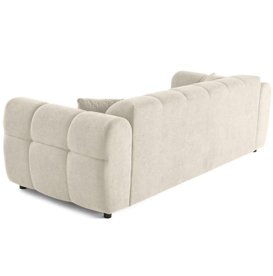 Canapé droit BEST MOBILIER Ray 3 places en tissu texturé beige