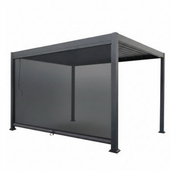 Store DRAWER Tero pour pergola bioclimatique 4m gris foncé