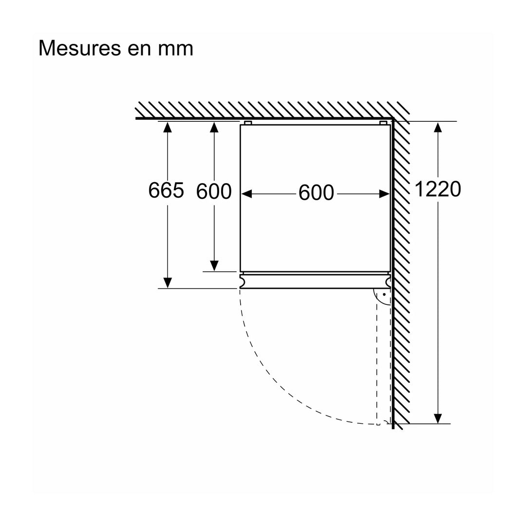 Réfrigérateur congélateur bas SIEMENS  KG36NEICF iQ300 186x60cm