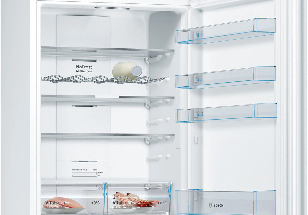 Réfrigérateur combiné BOSCH KGN49XWEA pose-libre 203 x 70 cm Blanc — photo produit