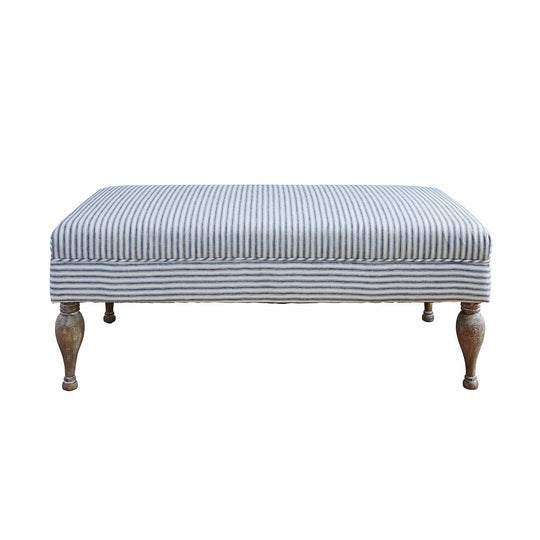 Ottoman repose-pieds LOBERON Ulysette en lin — photo produit