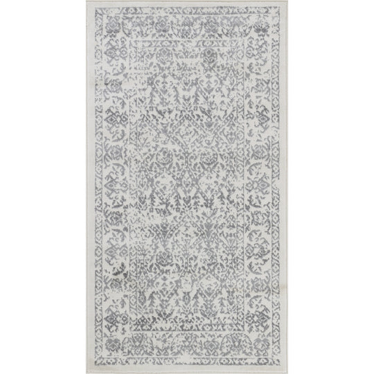 Tapis Vintage Oriental Blanc/Gris Ejura
