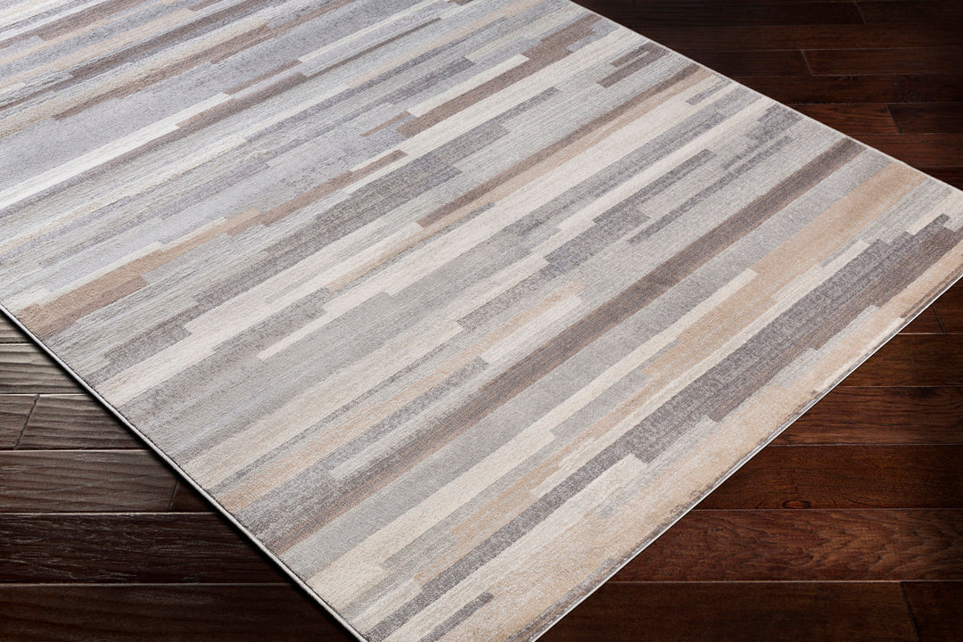 Tapis Scandinave Moderne Blanc/Marron Maastricht