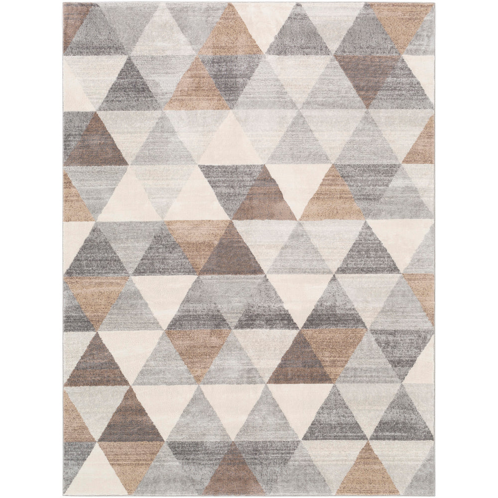 Tapis Scandinave Moderne Blanc/Marron Fujairah