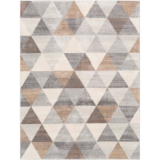 Tapis Scandinave Moderne Blanc/Marron Fujairah
