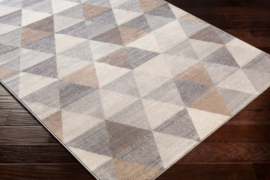 Tapis Scandinave Moderne Blanc/Marron Fujairah