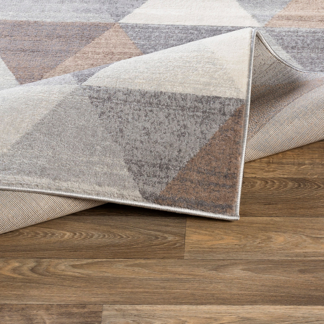 Tapis Scandinave Moderne Blanc/Marron Fujairah