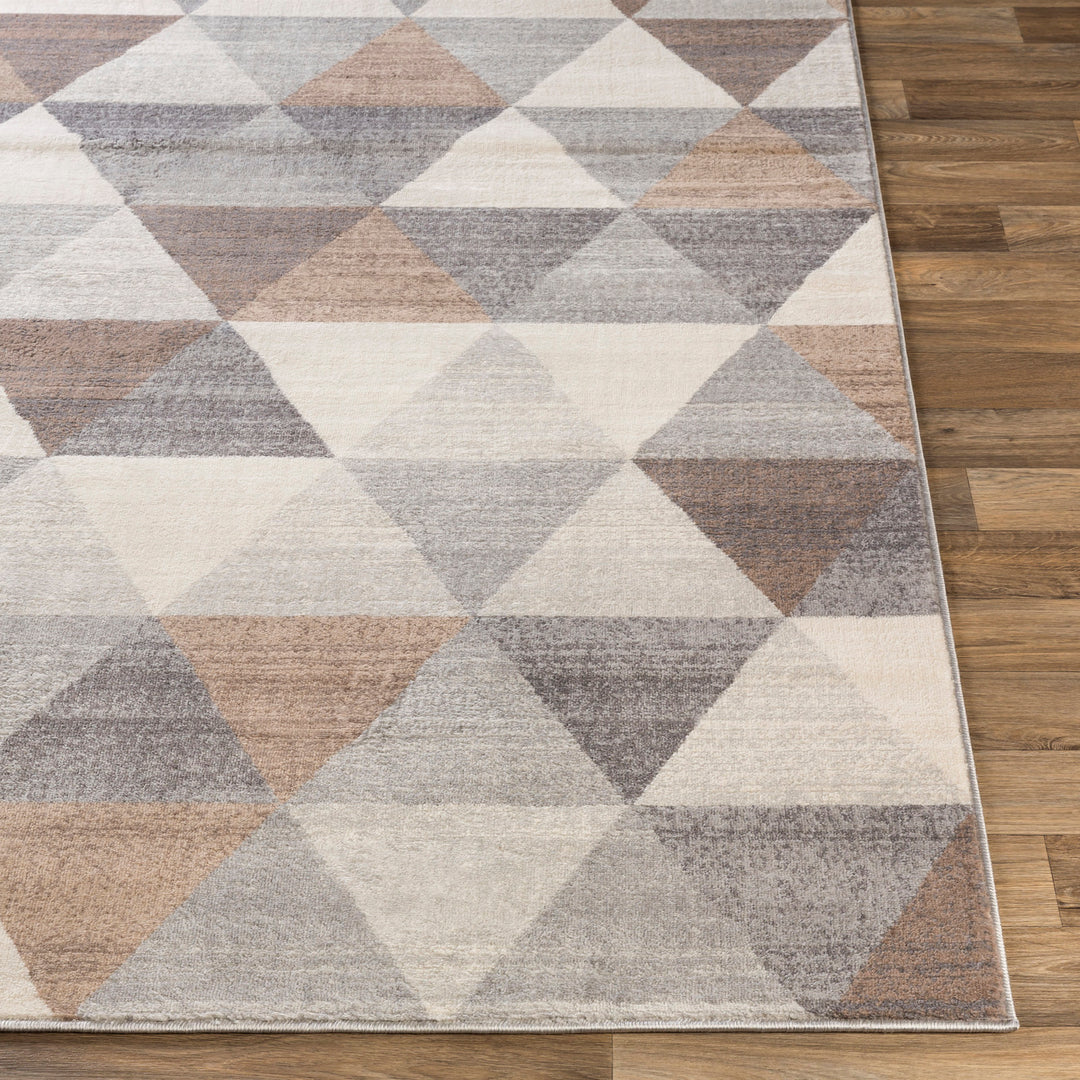 Tapis Scandinave Moderne Blanc/Marron Fujairah