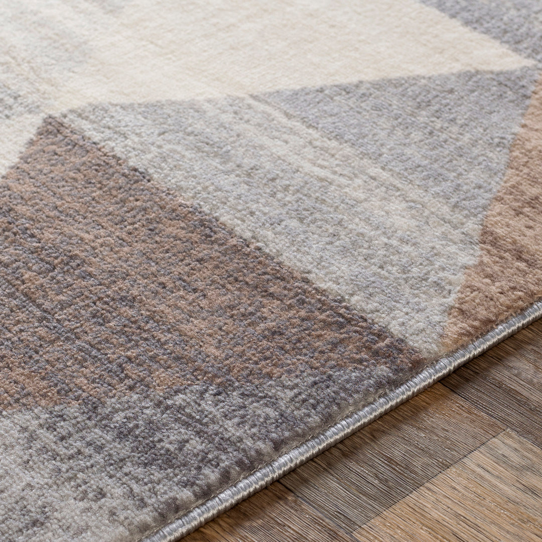 Tapis Scandinave Moderne Blanc/Marron Fujairah