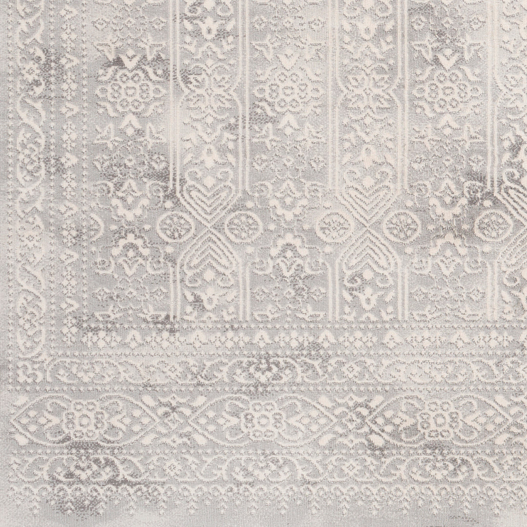 Tapis Vintage Oriental Blanc/Gris Ottawa
