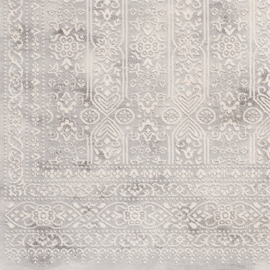 Tapis Vintage Oriental Blanc/Gris Ottawa