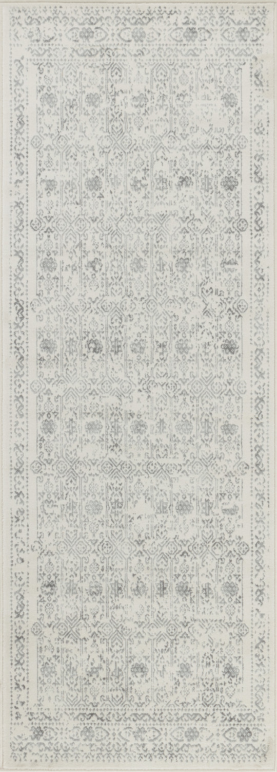 Tapis Vintage Oriental Ivoire/Gris Ottawa