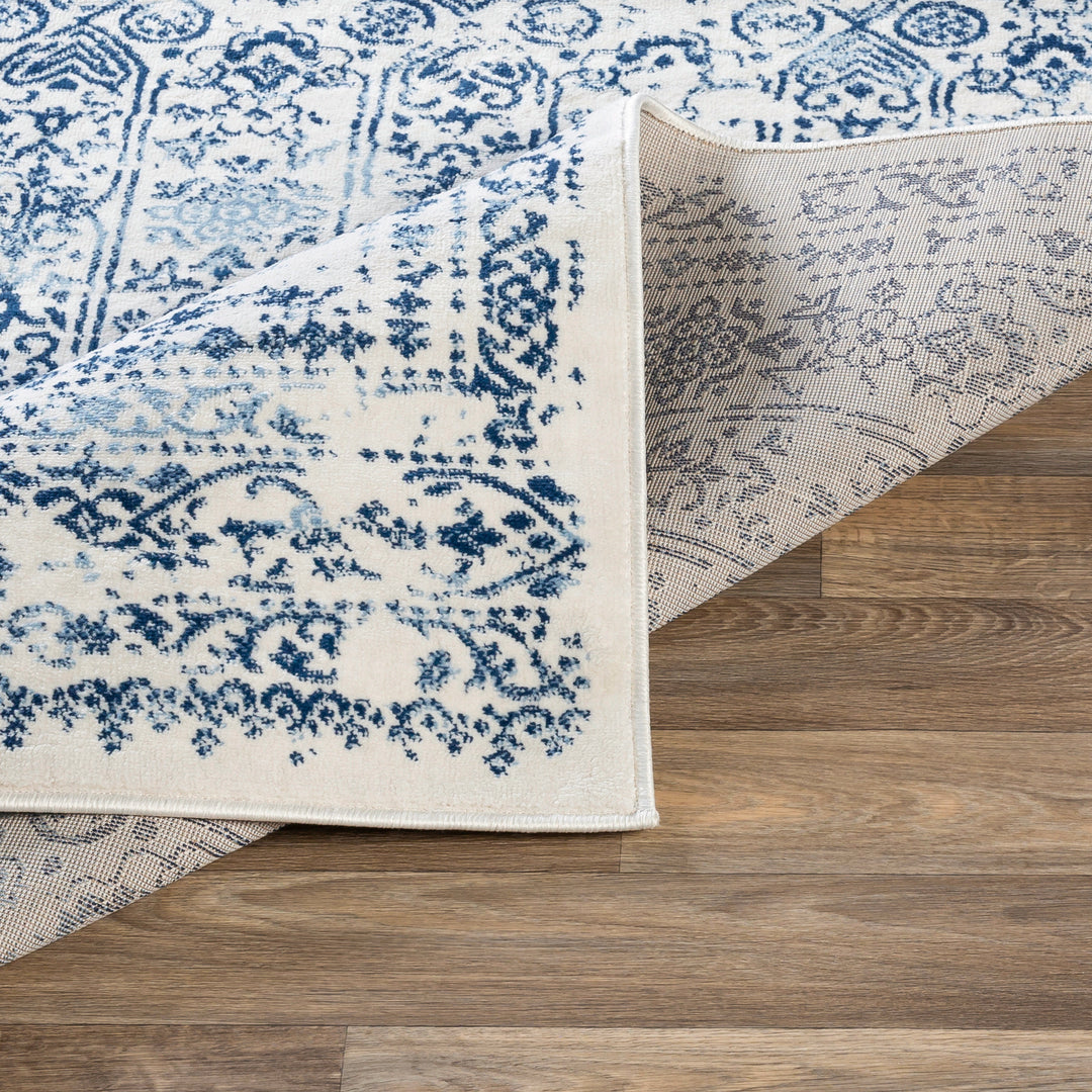 Tapis Vintage Oriental Bleu/Blanc Ottawa
