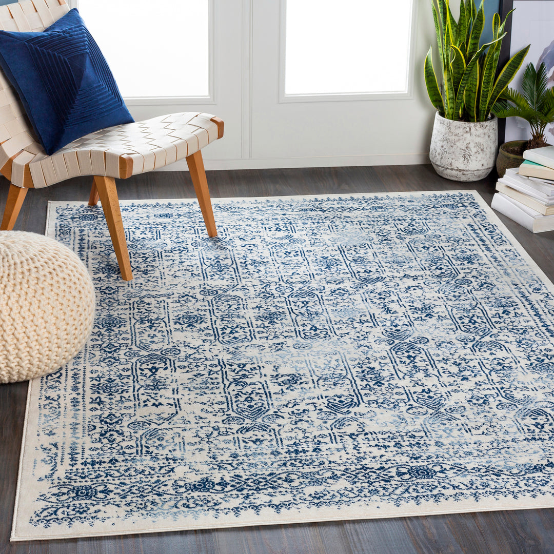 Tapis Vintage Oriental Bleu/Blanc Ottawa