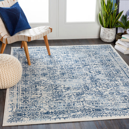 Tapis Vintage Oriental Bleu/Blanc Ottawa