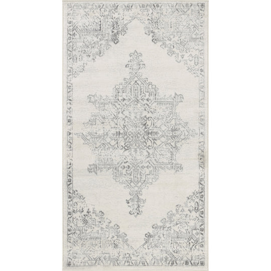 Tapis Vintage Oriental Blanc/Gris Kota