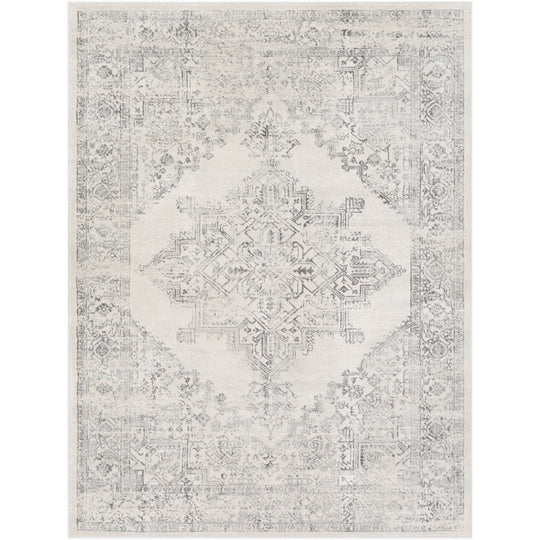 Tapis Vintage Oriental Blanc/Gris Kota