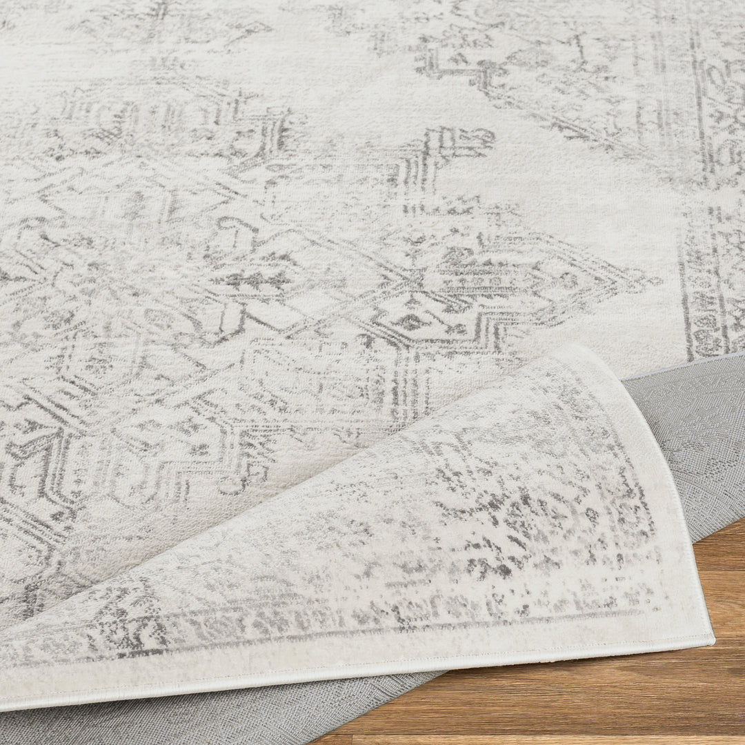 Tapis de Couloir Vintage Oriental Blanc/Gris Kota
