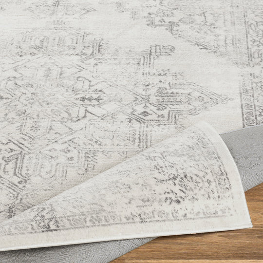 Tapis de Couloir Vintage Oriental Blanc/Gris Kota