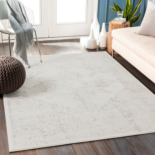 Tapis Vintage Oriental Blanc/Gris Kota