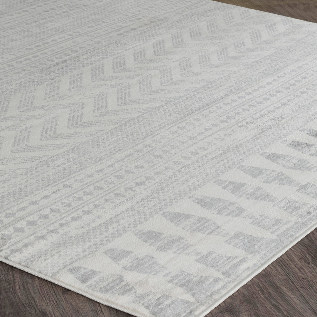 Tapis de Couloir Scandinave Bohème Gris Mykonos