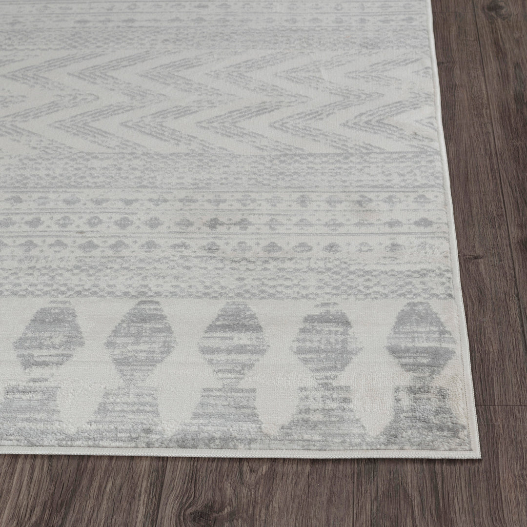 Tapis Scandinave Bohème Gris Mykonos