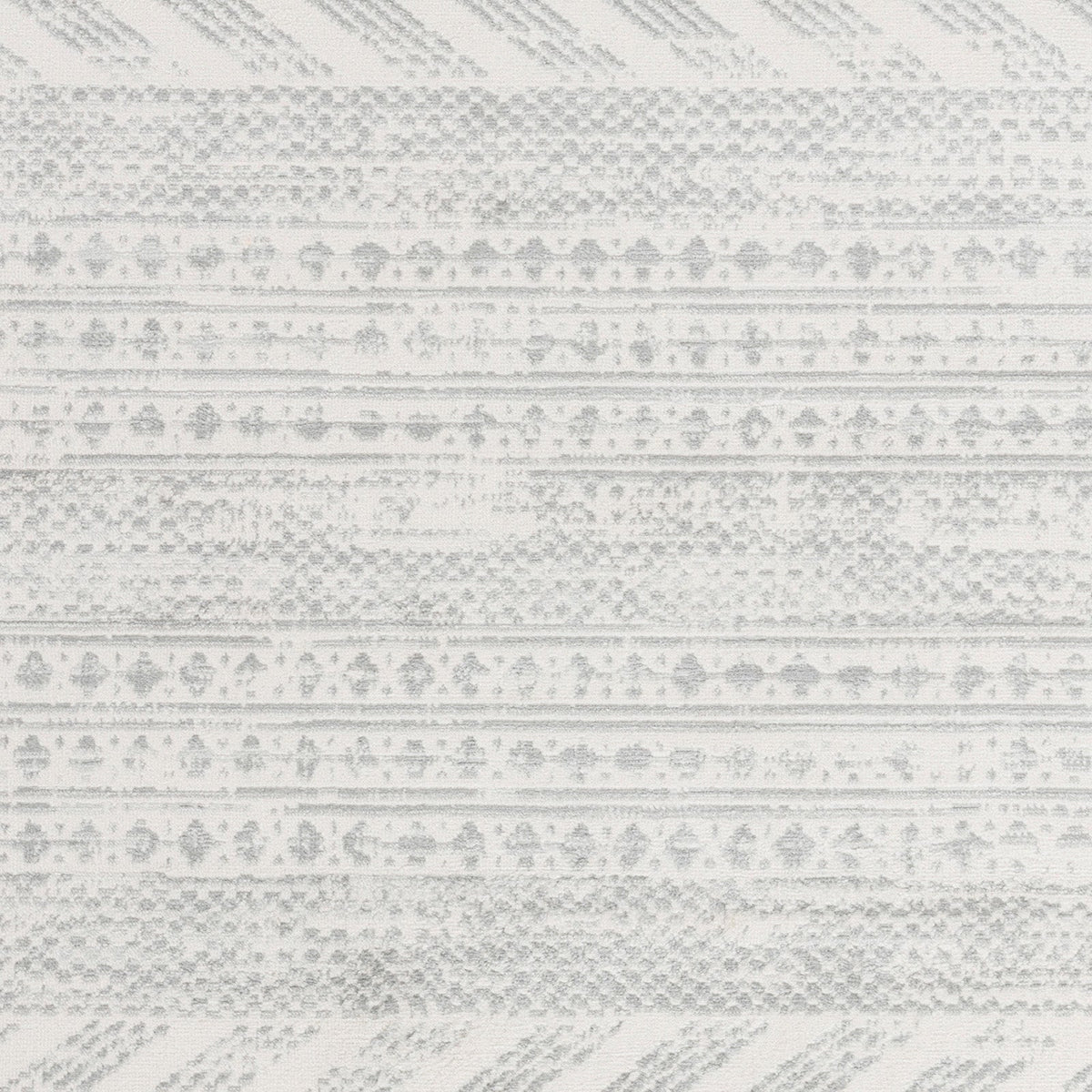 Tapis de couloir SURYA Mykonos bohème, motif chevrons berbères, blanc cassé et gris, vue 11