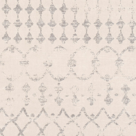 Tapis Berbère Ethnique Blanc/Gris Lyon
