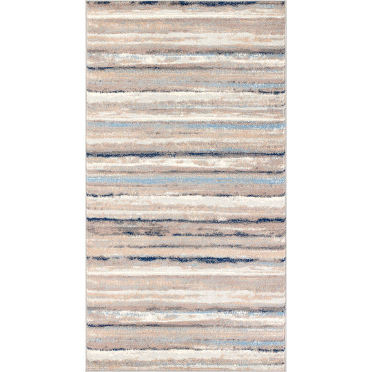 Tapis Scandinave Moderne Blanc/Gris/Bleu Dusel