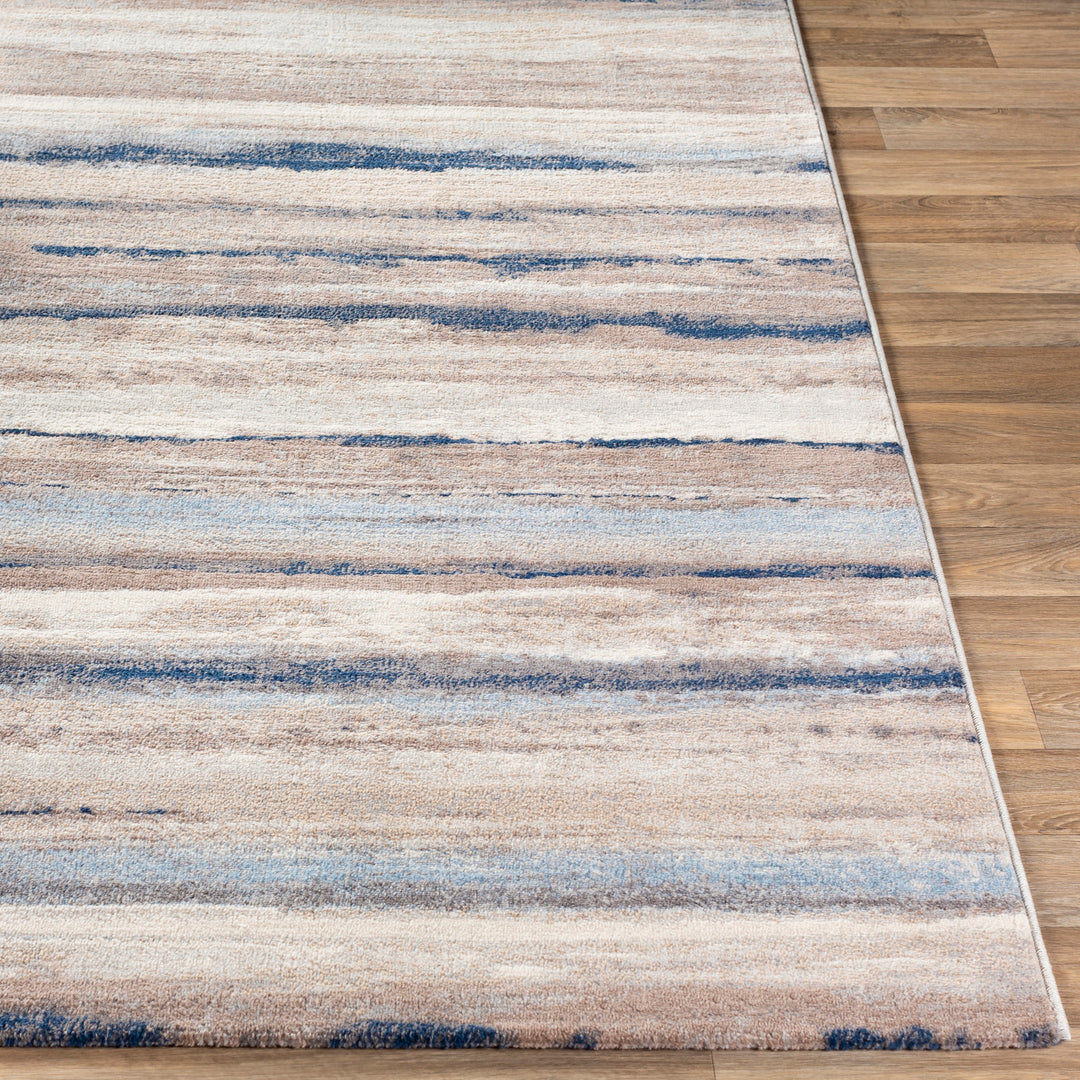 Tapis Couloir Scandinave Moderne Blanc/Gris/Bleu Dusel