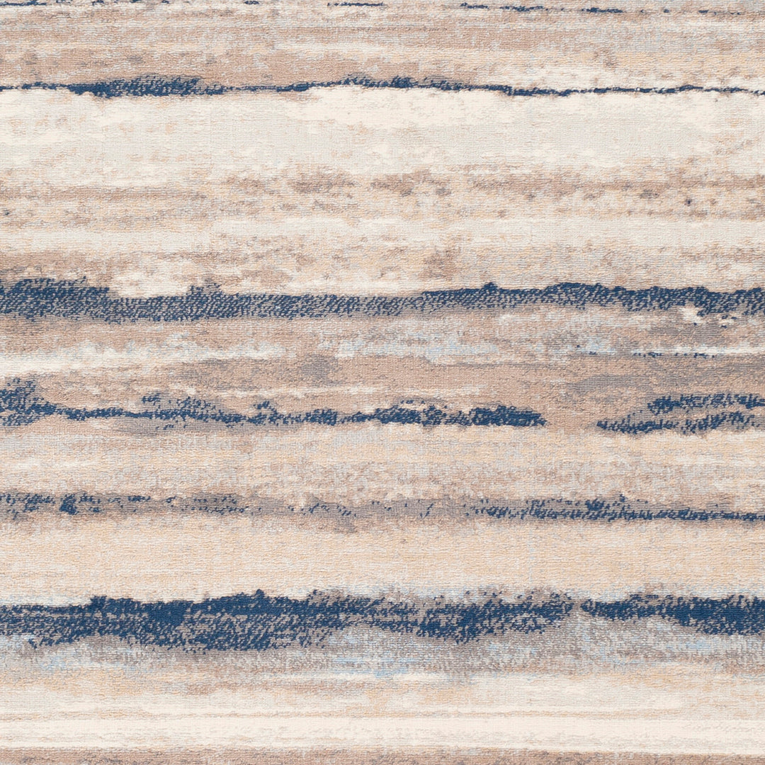 Tapis Scandinave Moderne Blanc/Gris/Bleu Dusel