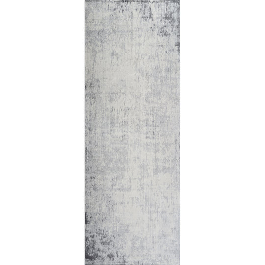 Tapis de Couloir Abstrait Utrecht Moderne Blanc/Gris