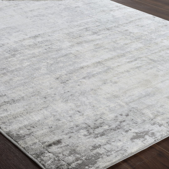 Tapis Rond Abstrait Utrecht Moderne Blanc/Gris Rond
