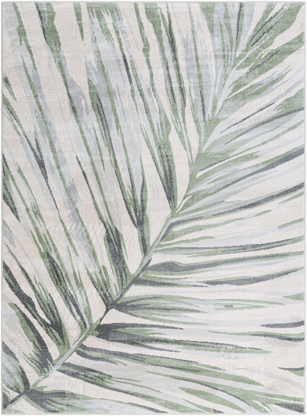 Tapis Scandinave Bohème Gris/Vert Cotia