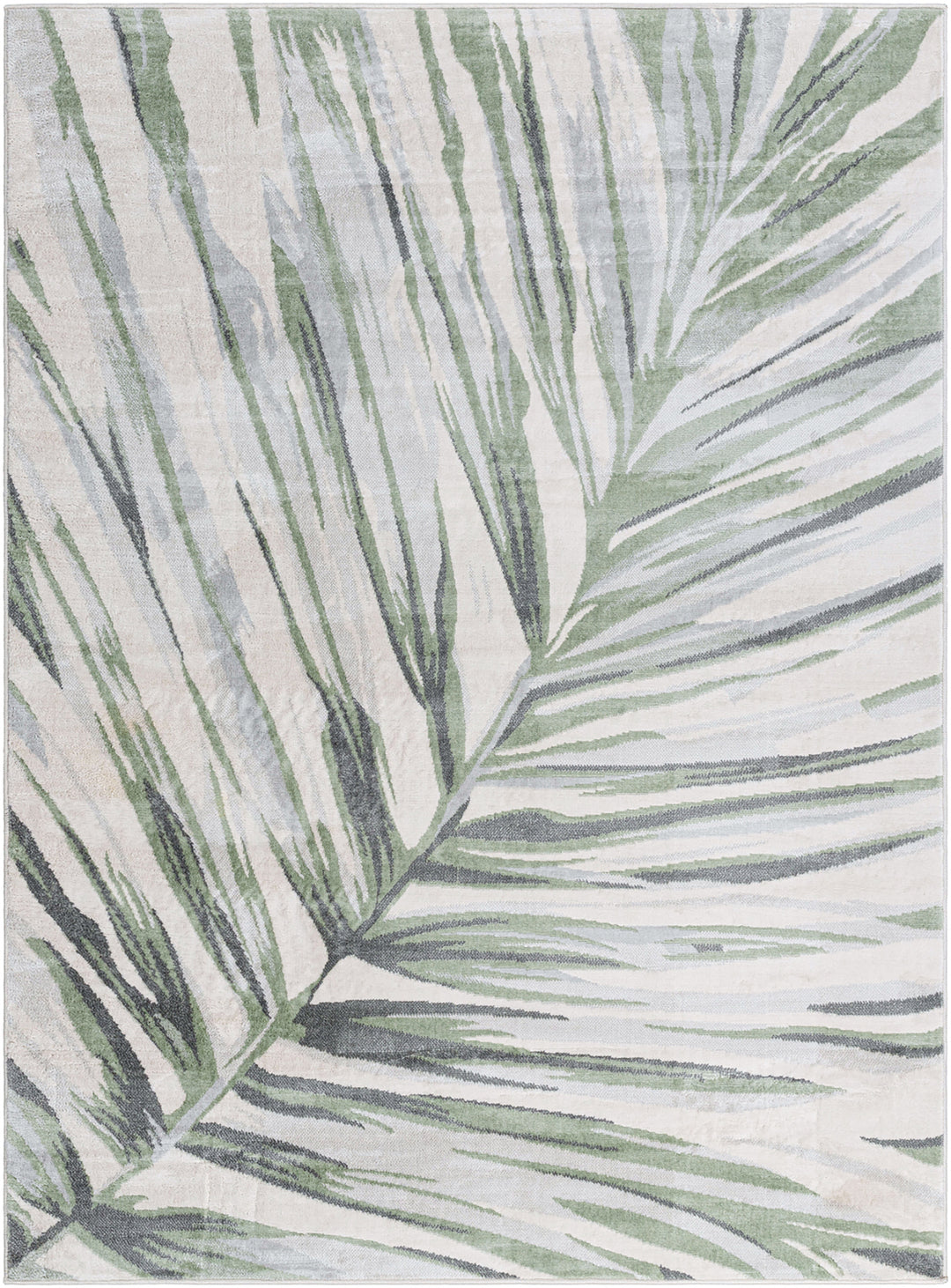 Tapis Scandinave Bohème Gris/Vert Cotia