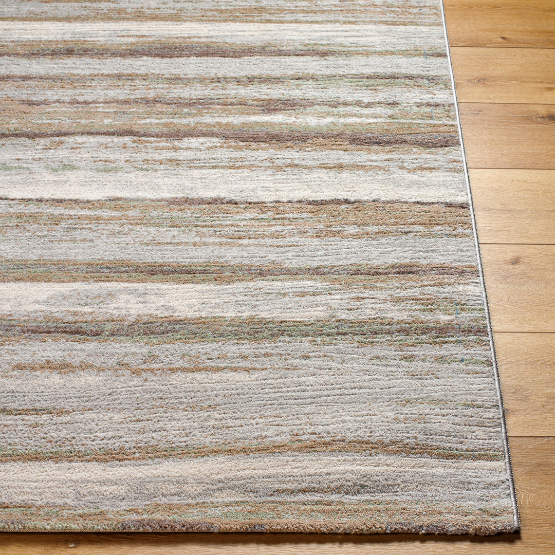 Tapis de Couloir Scandinave Moderne Brun/Vert Dusel