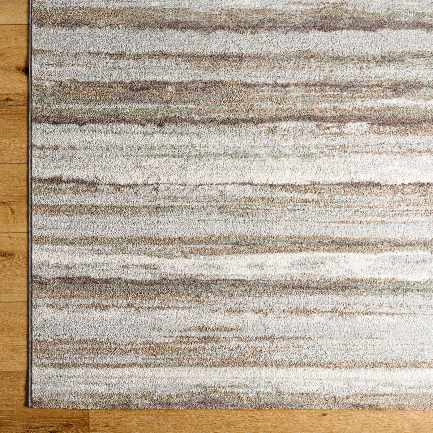 Tapis Scandinave Moderne Brun/Vert Dusel