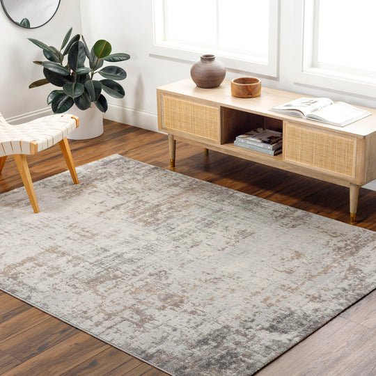 Tapis Abstrait Utrecht Moderne Gris/Brun