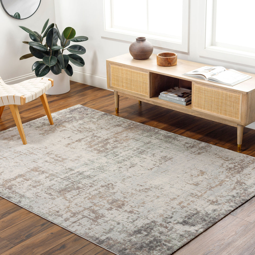 Tapis de Couloir Abstrait Utrecht Moderne Gris/Brun