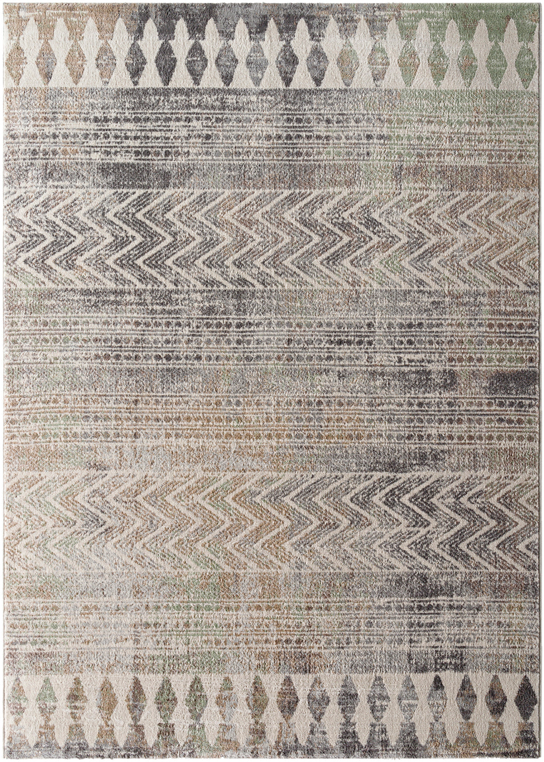 Tapis Scandinave Bohème Gris/Brun Mykonos