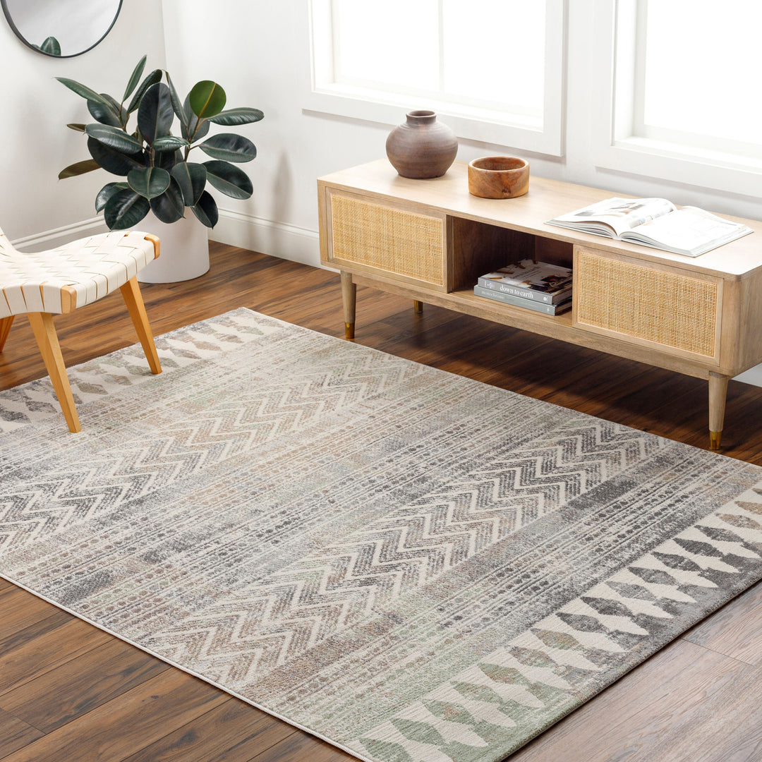 Tapis Scandinave Bohème Gris/Brun Mykonos