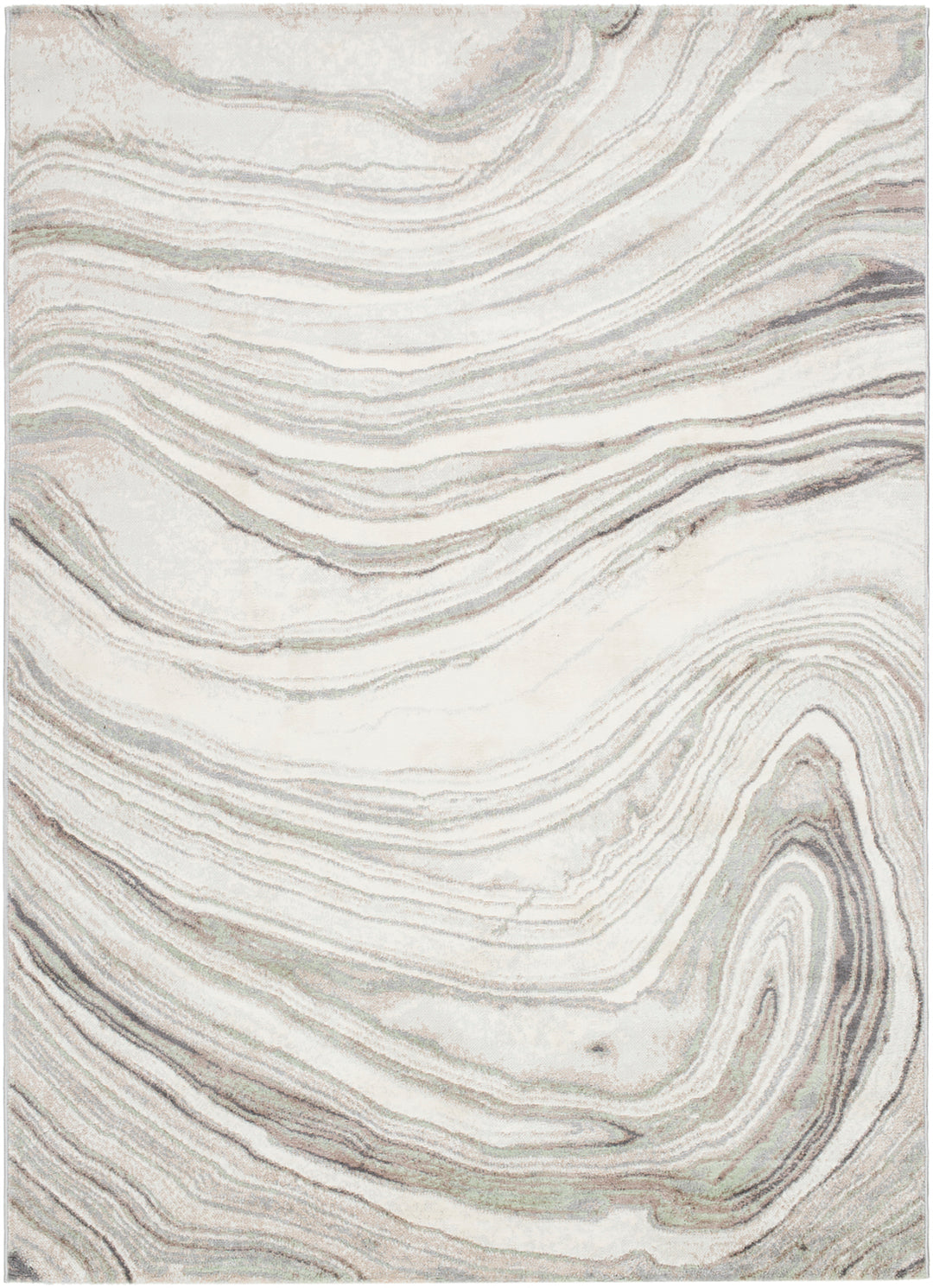 Tapis Scandinave Moderne Gris/Brun Kochi
