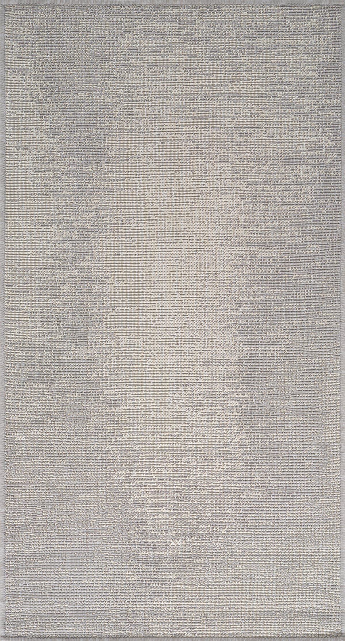 Tapis SURYA Bong extérieur, motif chiné gris et ivoire, vue 2