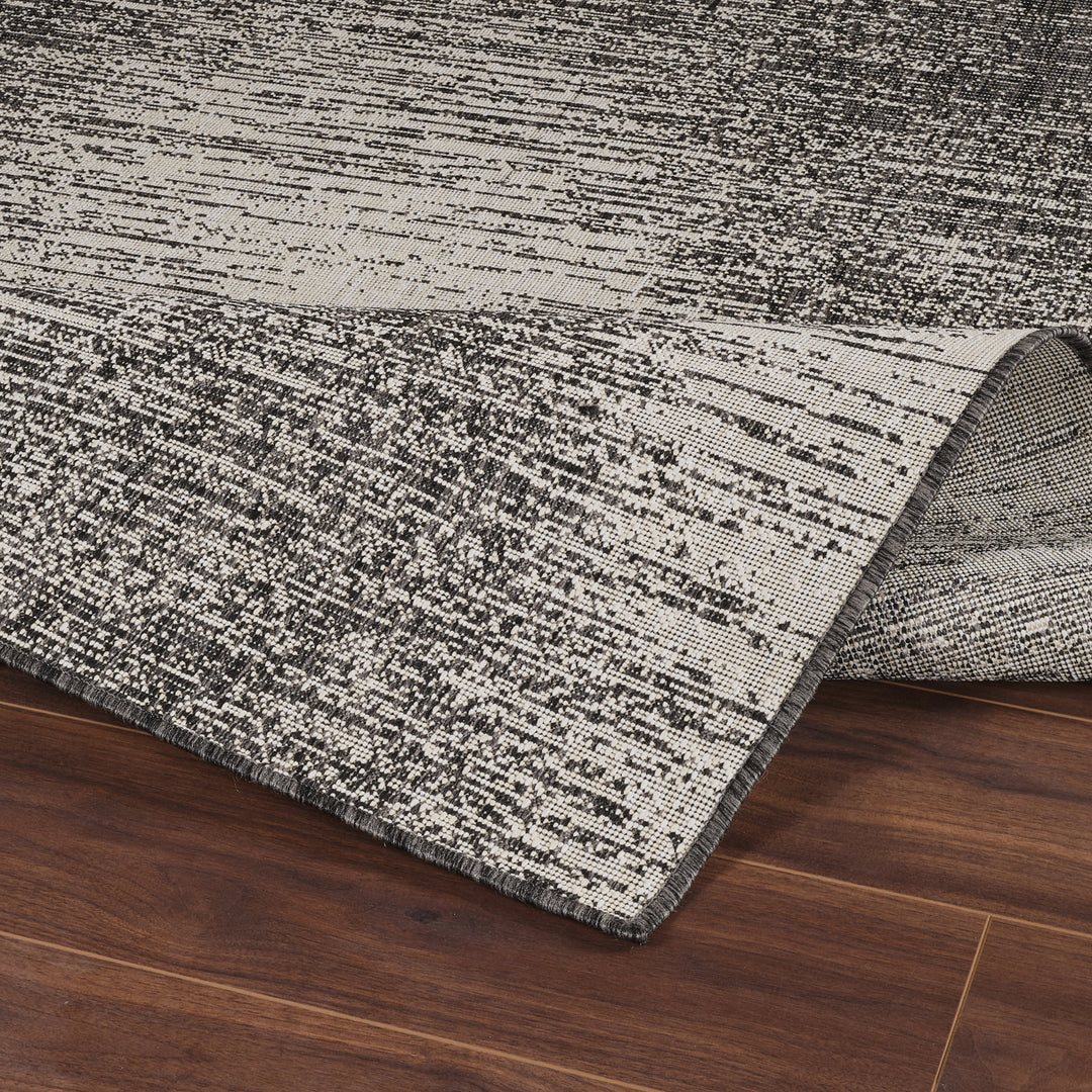 BONG Tapis d'Extérieur/Intérieur Ivoire/Gris 80x150