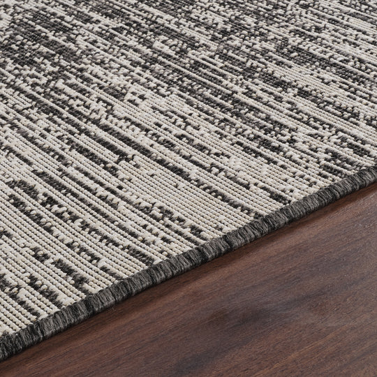 BONG Tapis d'Extérieur/Intérieur Ivoire/Gris 80x150